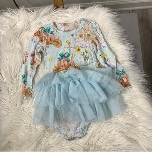 Posh Peanut Long Sleeve Tutu Onesie